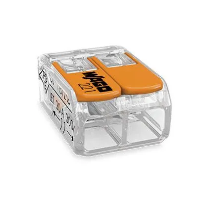 Compacte universele klem voor alle type geleiders 2x 0,2-4mm² - WAGO