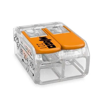 Compacte universele klem voor alle type geleiders 2x 0,2-4mm² - WAGO